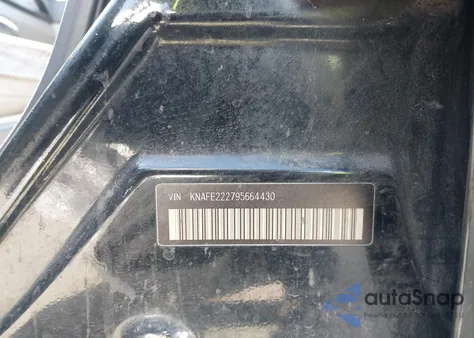 2009 Kia Spectra Lx из США, поврежденный, VIN KNAFE222795664430